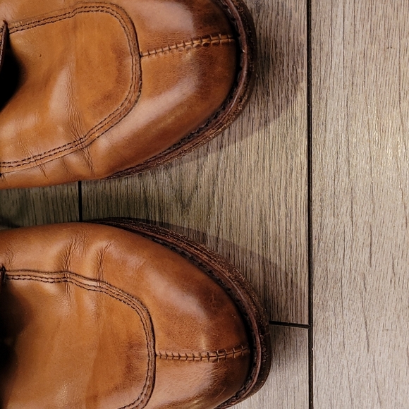ALLEN EDMONDS‎ Delray Tan Brown Leather Bench Welt Sz 8 D Split Toe Dress Shoes main image 6